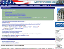 Tablet Screenshot of leavenworthcounty.org